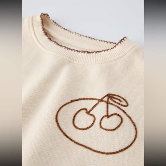 ZARA KIDS EMBROIDERED SWEARSHIRT - Picture 4 of 4